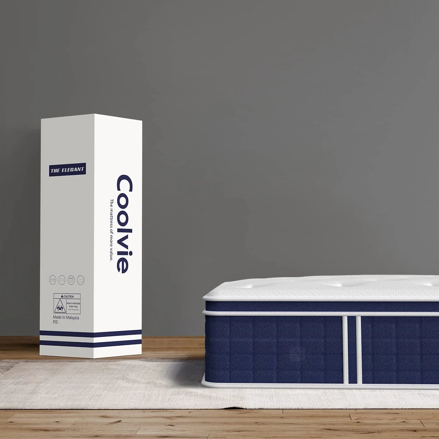 Twin XL Mattress, Coolvie 10 inch Hybrid Mattress in a Box, Medium Firm, Multiple sizes