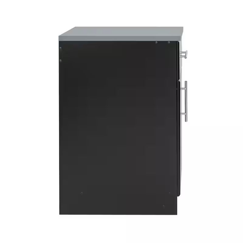 Elite Wood Freestanding Garage Cabinet in Black (16 in. W x 36 in. H x 24 in. D)