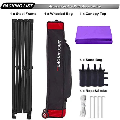 ABCCANOPY Patio Pop Up Canopy Tent 10x15 Commercia