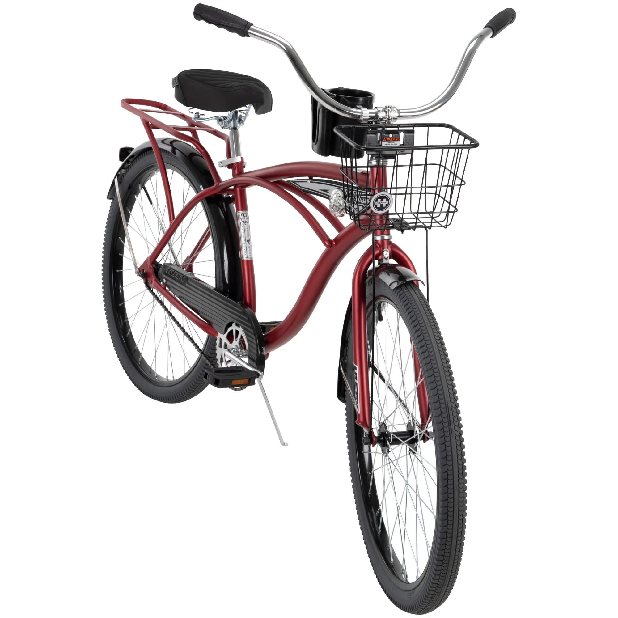 Huffy 26” Nel Lusso Men's Cruiser Bike, Matte Black