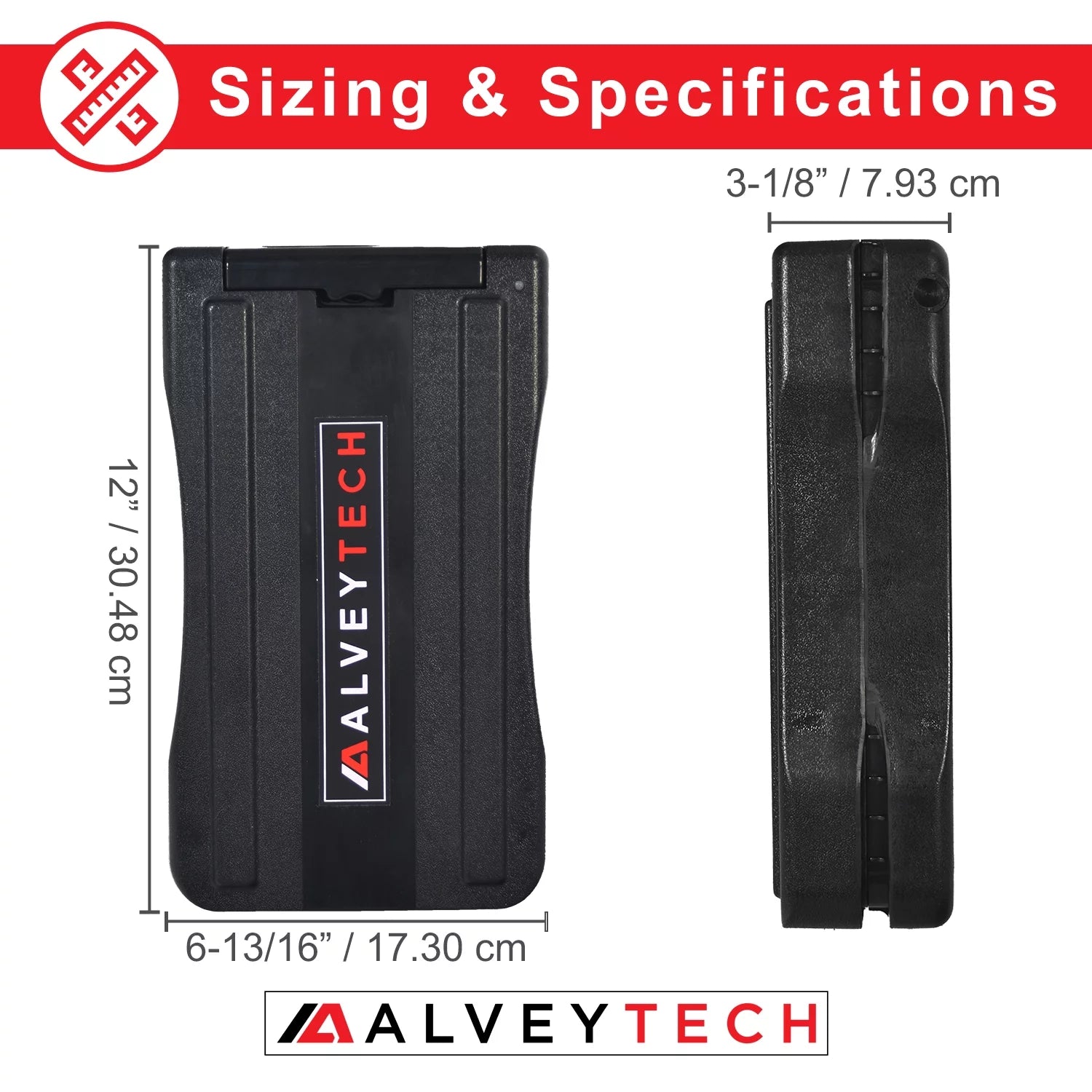 AlveyTech 24 Volt 10 Ah Rack Mount Battery Pack for Currie eZip and IZIP Electric Power Bike eBike
