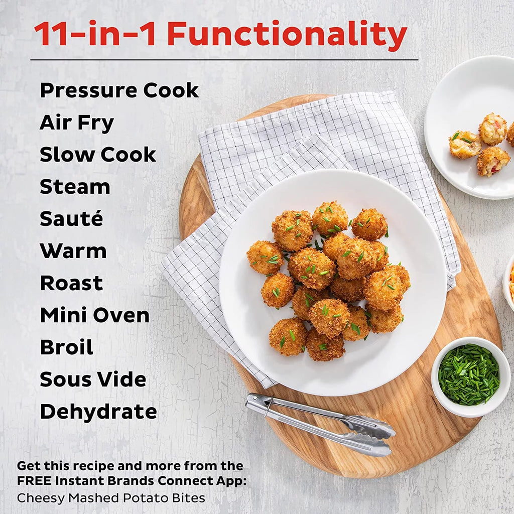 Instant Pot Pro Crisp 8-Quart Air Fryer and Electric Pressure Cooker Combo with Multicooker Lids
