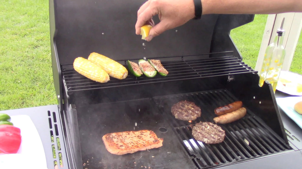 Rustler2 Three(3) Burner Propane Gas Grill Center & Kitchen Island by Brand-Man Grills