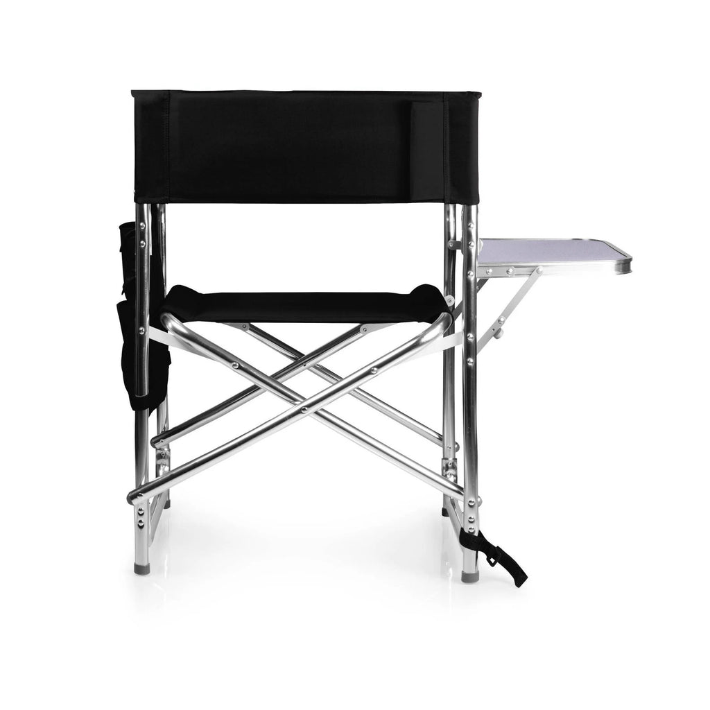 Sports Chair with Table and Pockets - Black