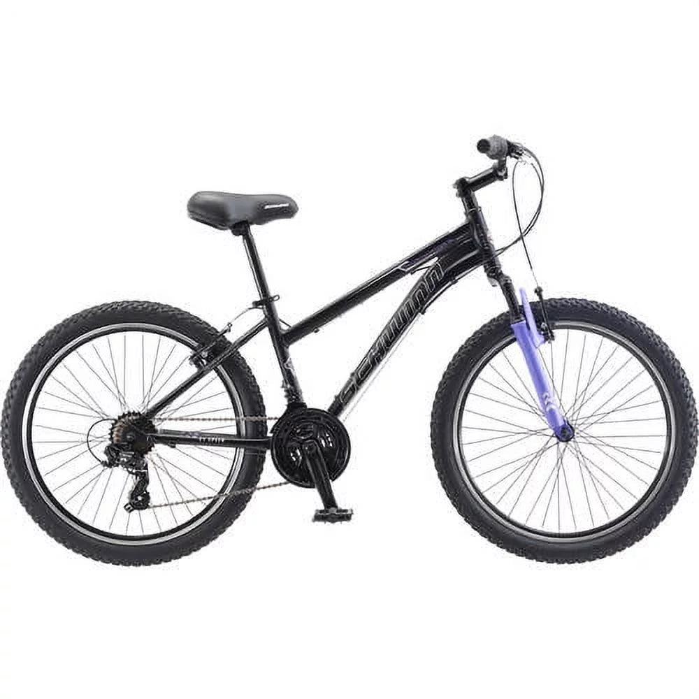 Schwinn Sidewinder, Mountain Bike, 24 in wheels, Black/Purple, 21 speeds, steel frame