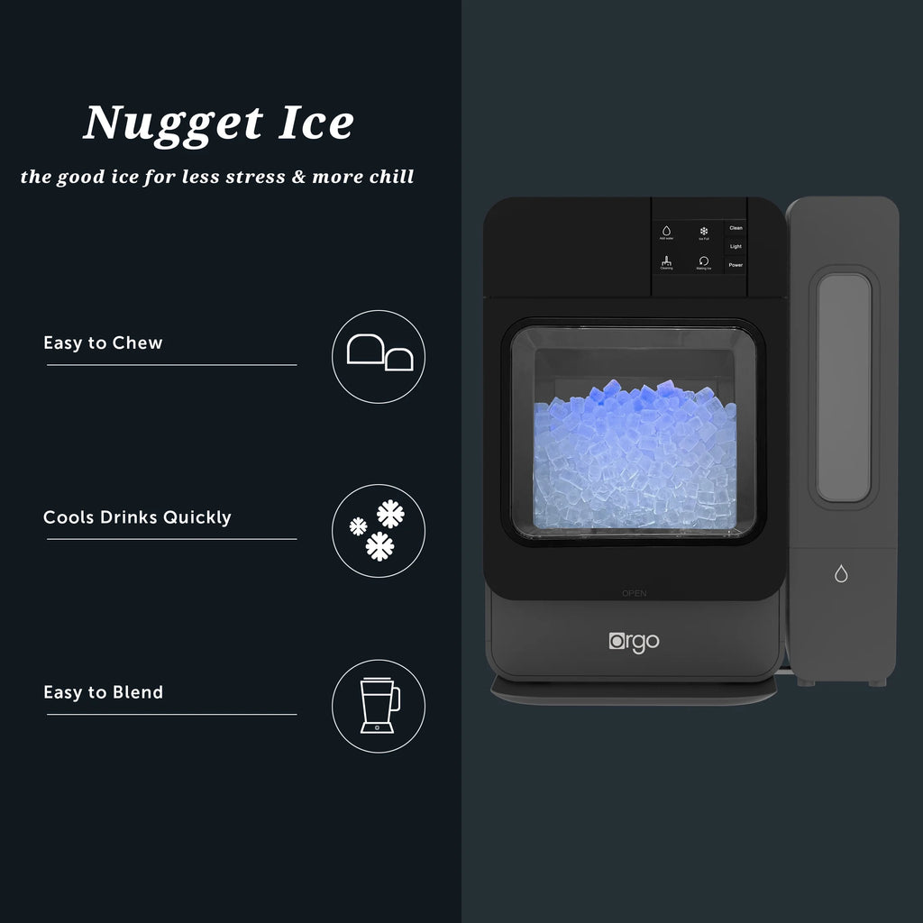 Orgo Products Sonic Countertop Ice Maker, Nugget Ice Type, Sage