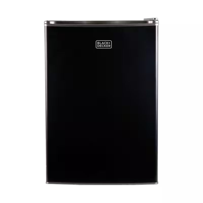 2.5 cu. ft. Mini Fridge in Black With Freezer