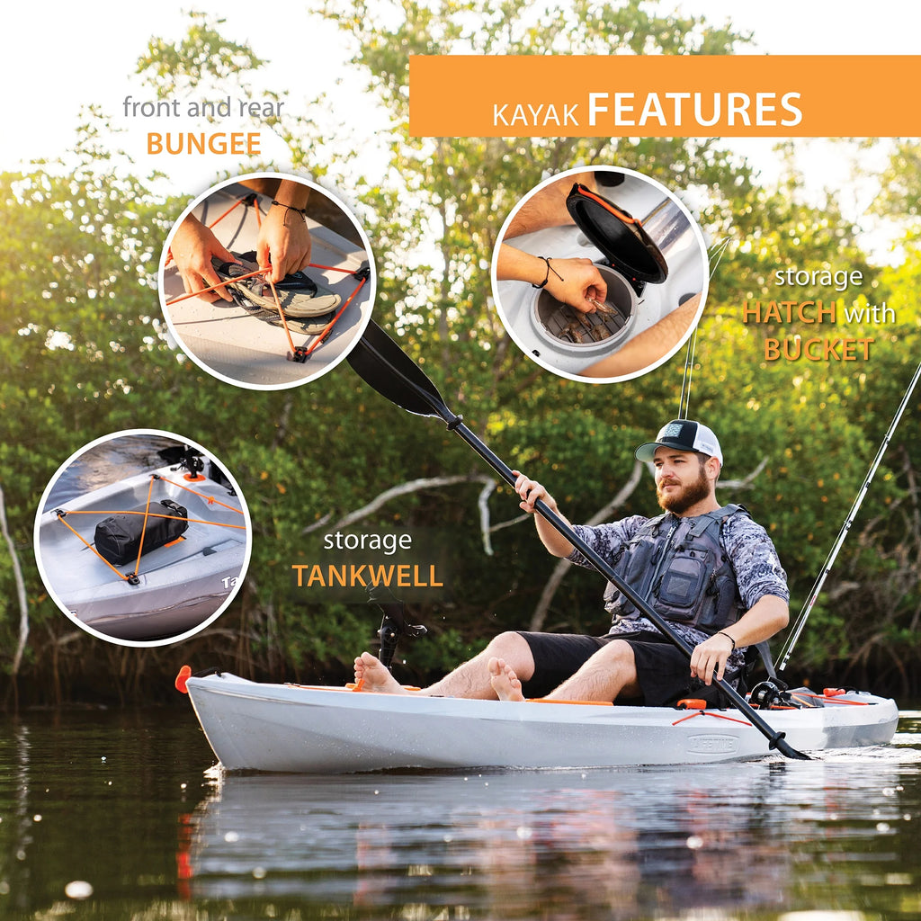 Lifetime Tamarack Pro 123 inch Sit-On-Top Kayak, Lightning Fusion (90995)
