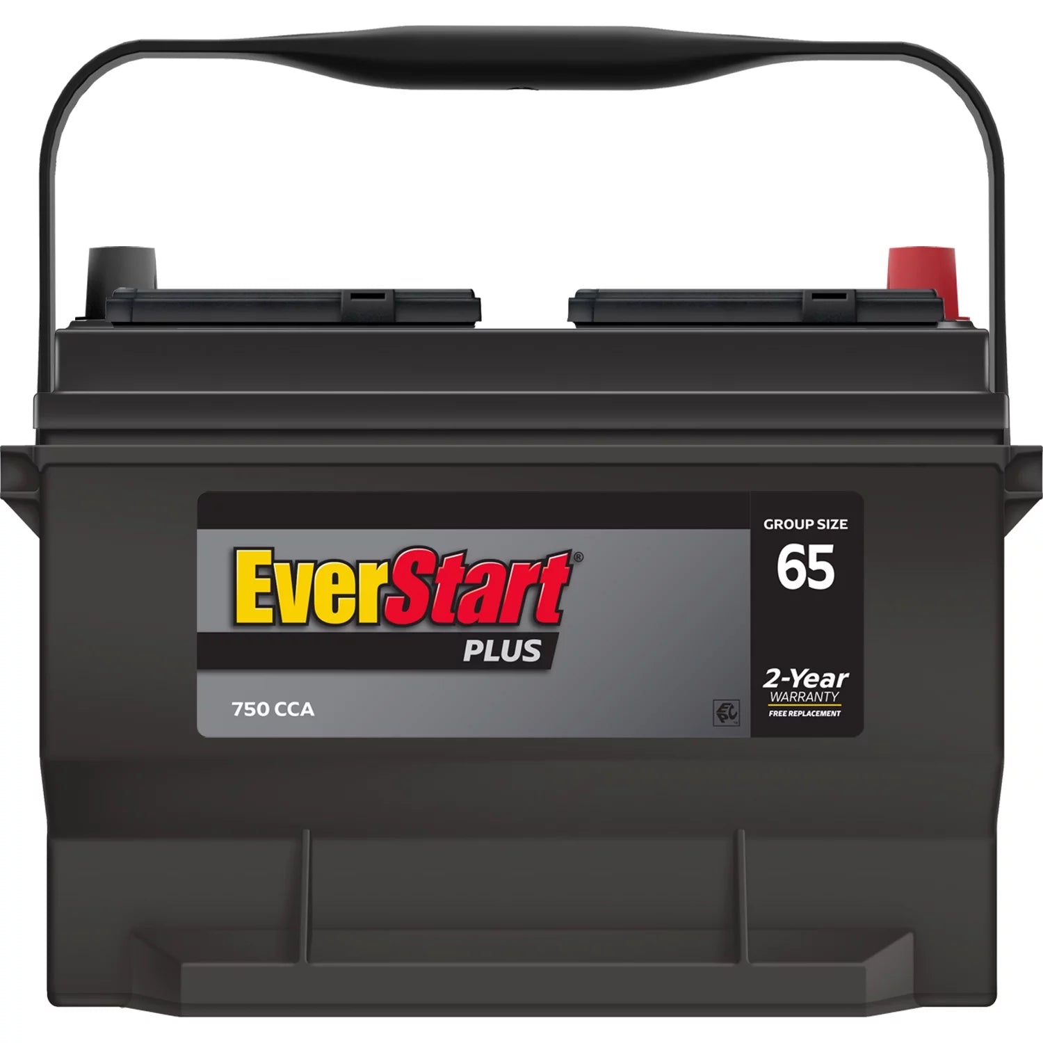 EverStart Plus Lead Acid Automotive Battery, Group Size 65 12 Volt, 750 CCA