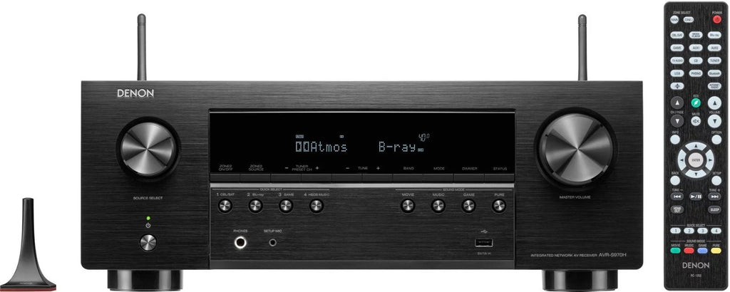 Restored Denon AVRS970H 7.2 Channel 8K AV Home Theater Receiver with Dolby Atmos Wi-Fi (Refurbished)