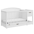 Graco Bellwood 5-in-1 Convertible Crib and Changer, White