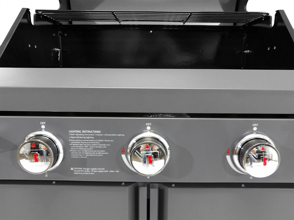 Rustler2 Three(3) Burner Propane Gas Grill Center & Kitchen Island by Brand-Man Grills