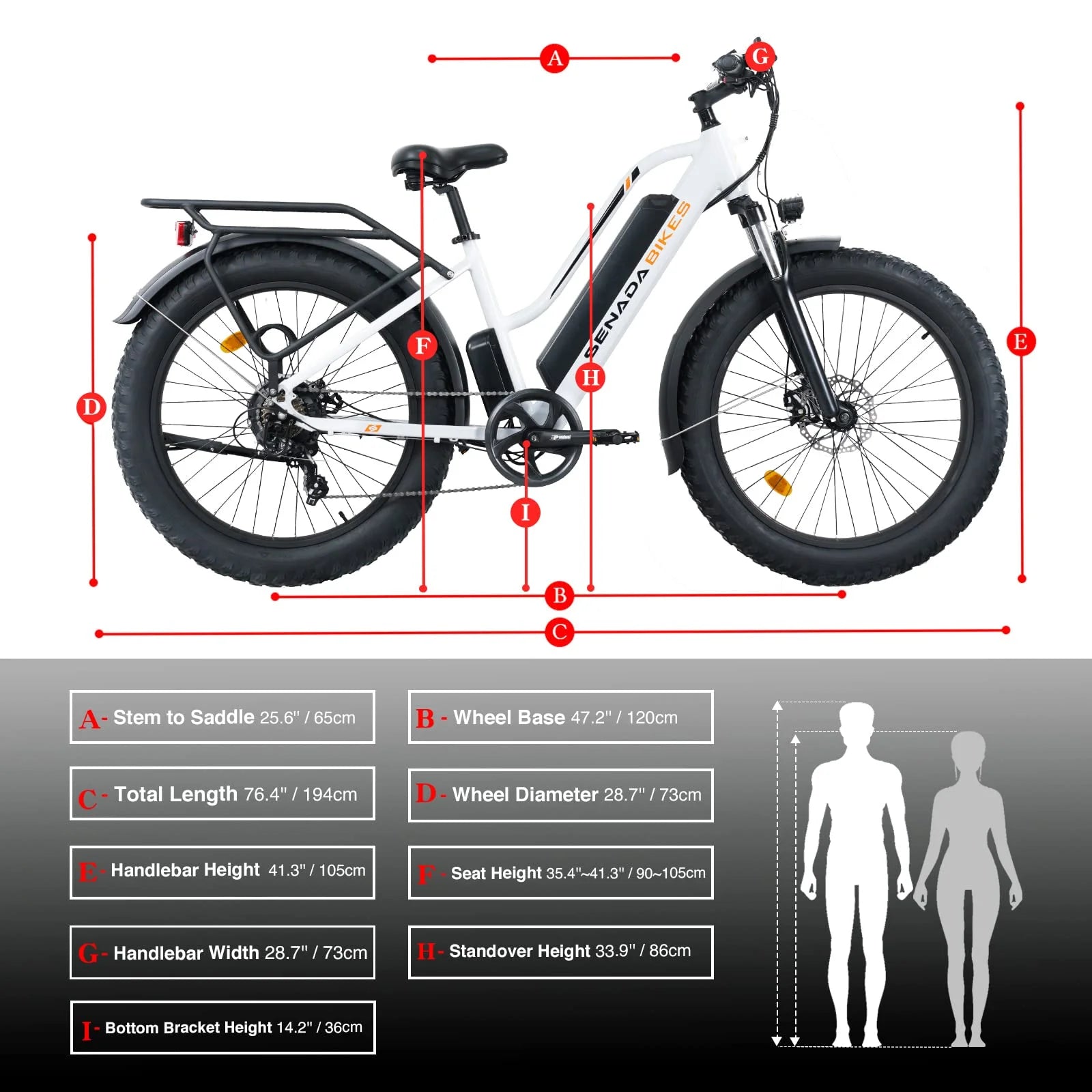 SENADA Electric Bike for Adults, 48V 21Ah Battery with 26" x 4" Fat Tire 1000W Electric Mountain Bicycle, 80 Miles Range Snow Beach E-Bike 19.9MPH