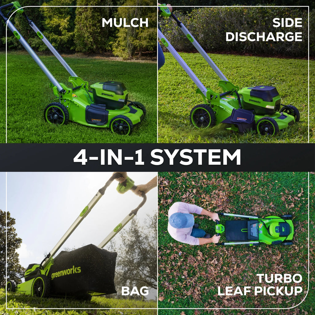 Greenworks 60V 21” Self-Propelled Lawn Mower with (2) 5.0 Ah Batteries & Rapid Charger 2546202