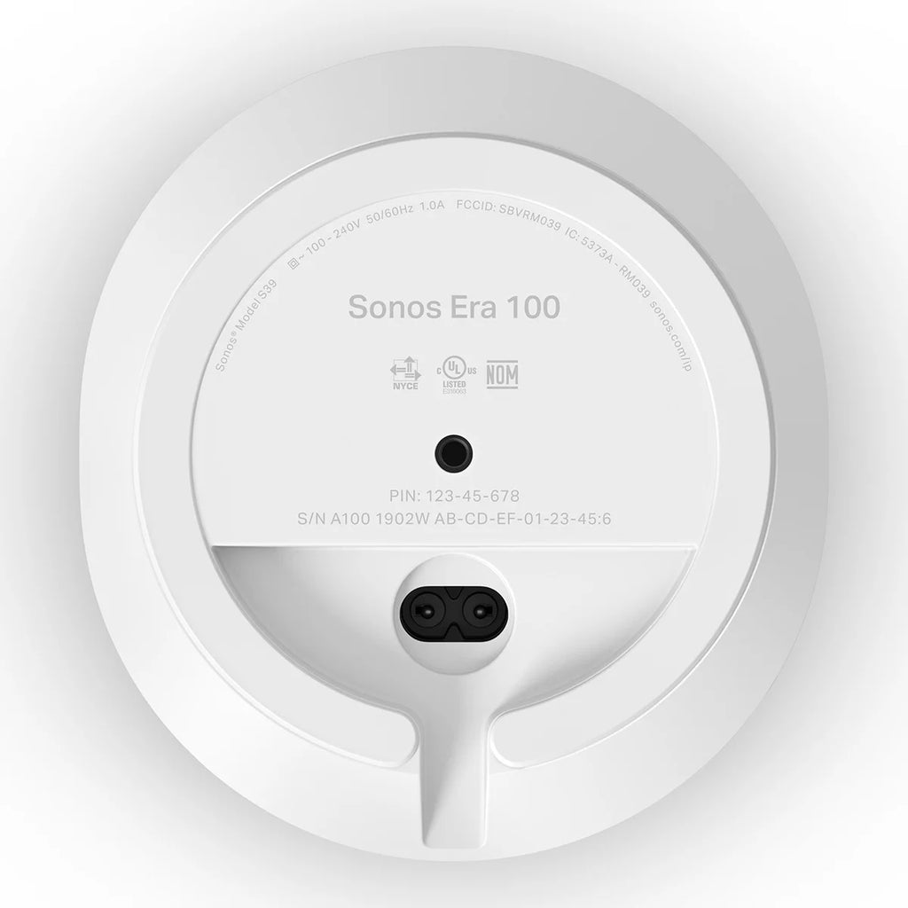 Open Box Sonos Era 100 Voice-Controlled Wireless Smart Speaker with Bluetooth, Trueplay Acoustic Tuning Technology, & Amazon Alexa Built-In (White)