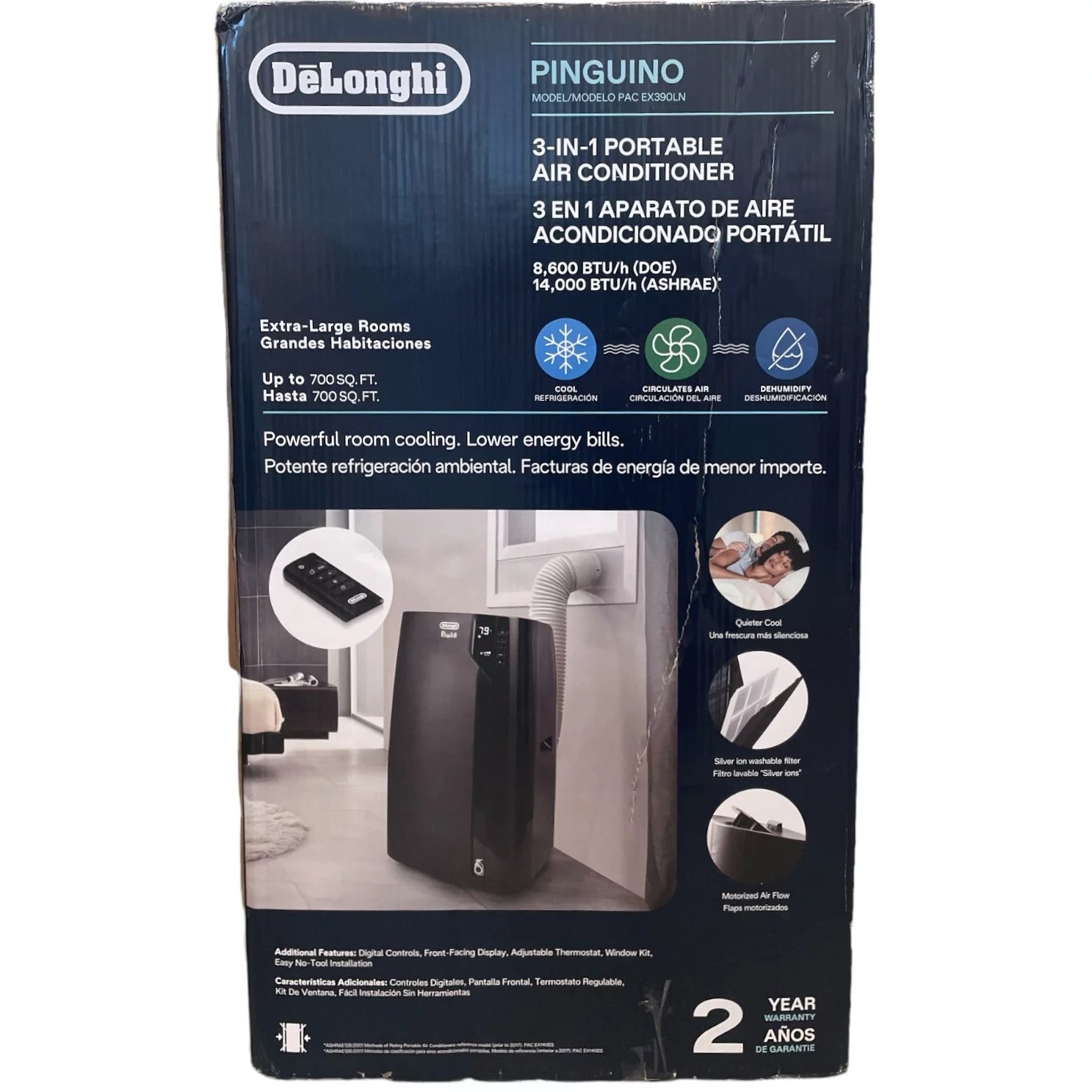 De'Longhi Pinguino 14,000 BTU Portable Air Conditioner