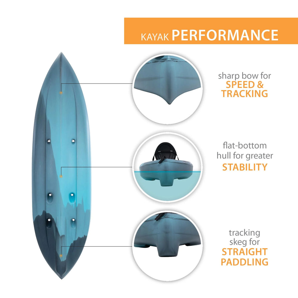 Lifetime Tahoma 10 ft. Sit-on-Top Kayak, Emperor Fusion (91346)