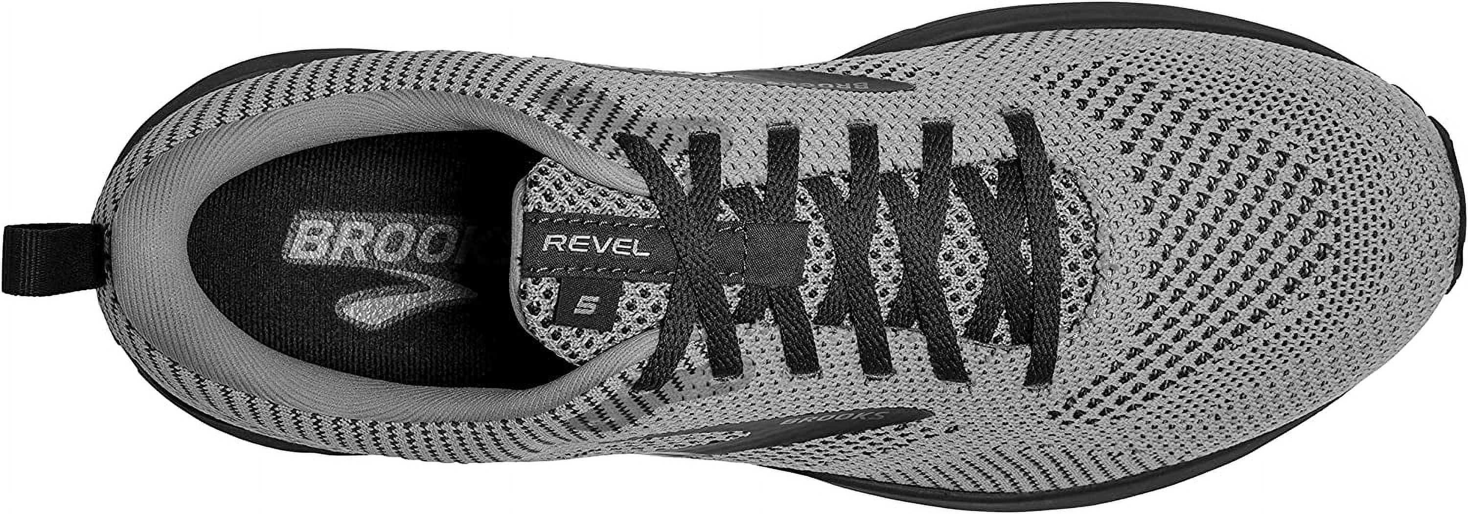 Brooks Revel 5 Mens Neutral Running Shoe Ebony/Alloy/Metallic 12