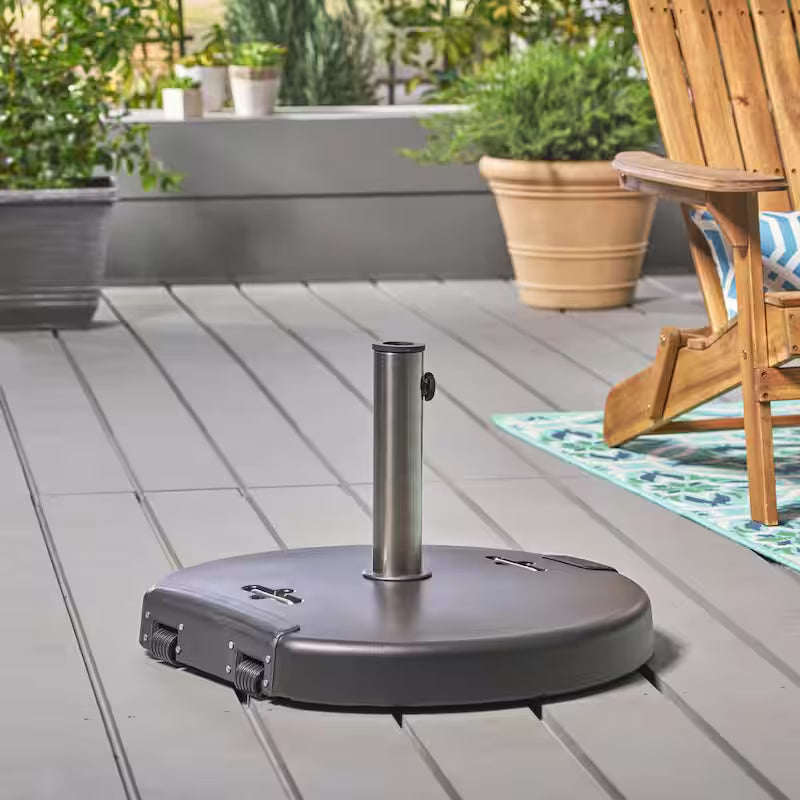 Mota 120.37 lbs. Concrete Outdoor Patio Umbrella Base in Black