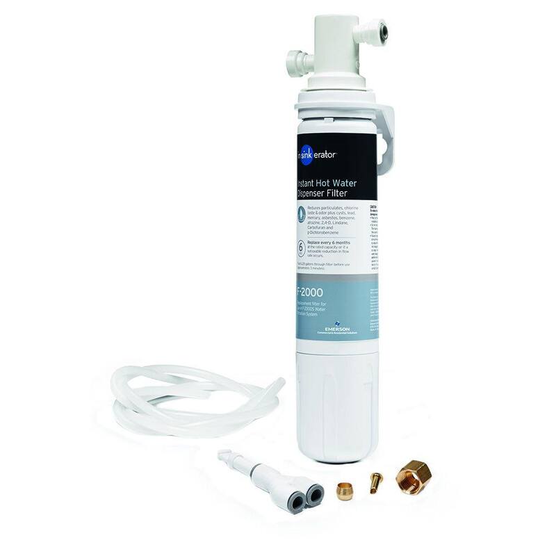 HOT250 Instant Hot Water Dispenser, Single-Handle Faucet in Chrome with Tank and Premium Filtration System