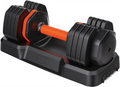 UPGO 55LB Adjustable Dumbbells Single,15LB to 55LB Hex Adjustable Dumbbells of 2 Anti-Slip Handle, Suitable for Home Gym Exercise Equipment