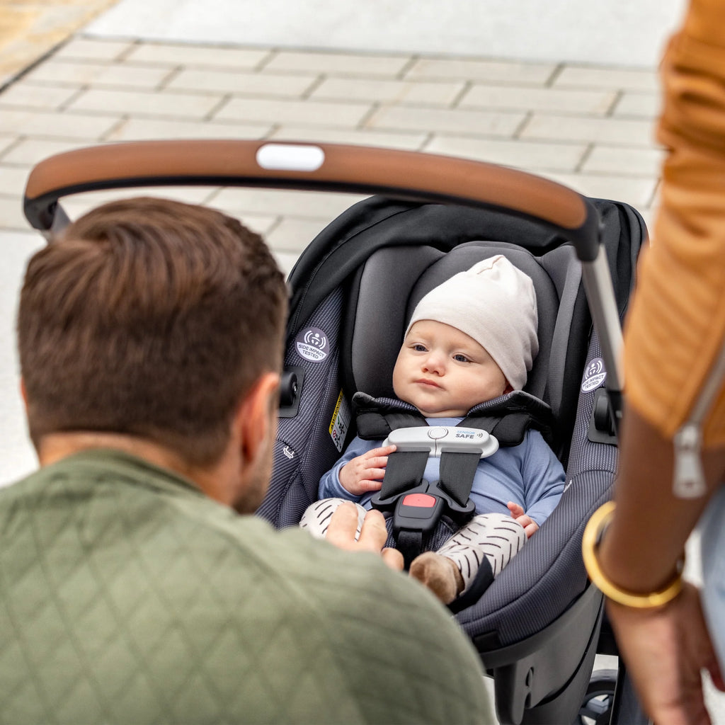 Shyft DualRide with Carryall Storage Infant Car Seat and Stroller Combo (Boone Gray)