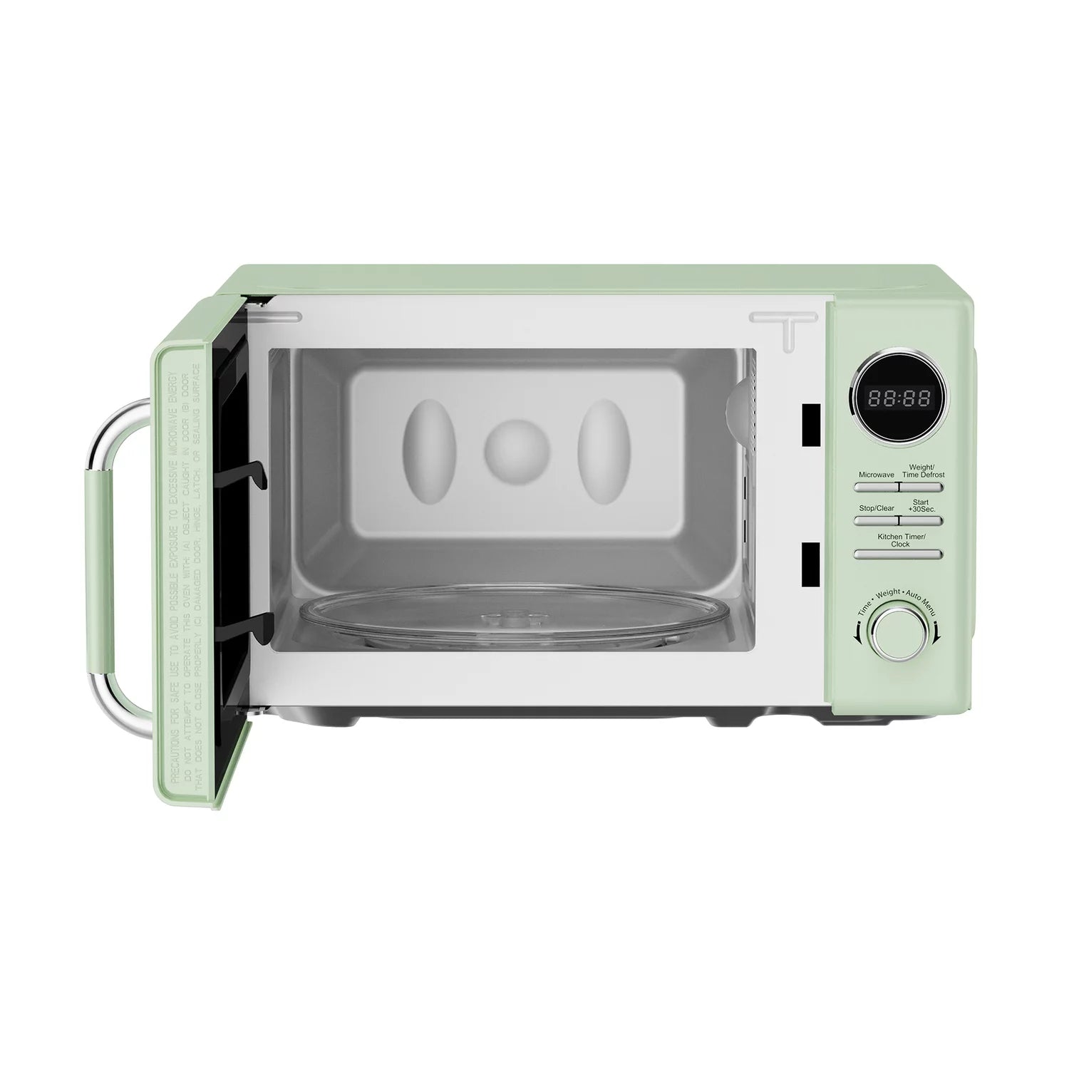Magic Chef MC77CMB 0.7-Cu. Ft. 700-Watt Retro Countertop Microwave (Black)