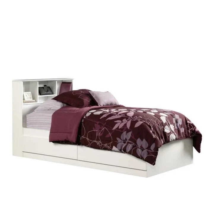 Your Zone Storage Bed with Bookcase Headboard, Twin, Espresso Finish