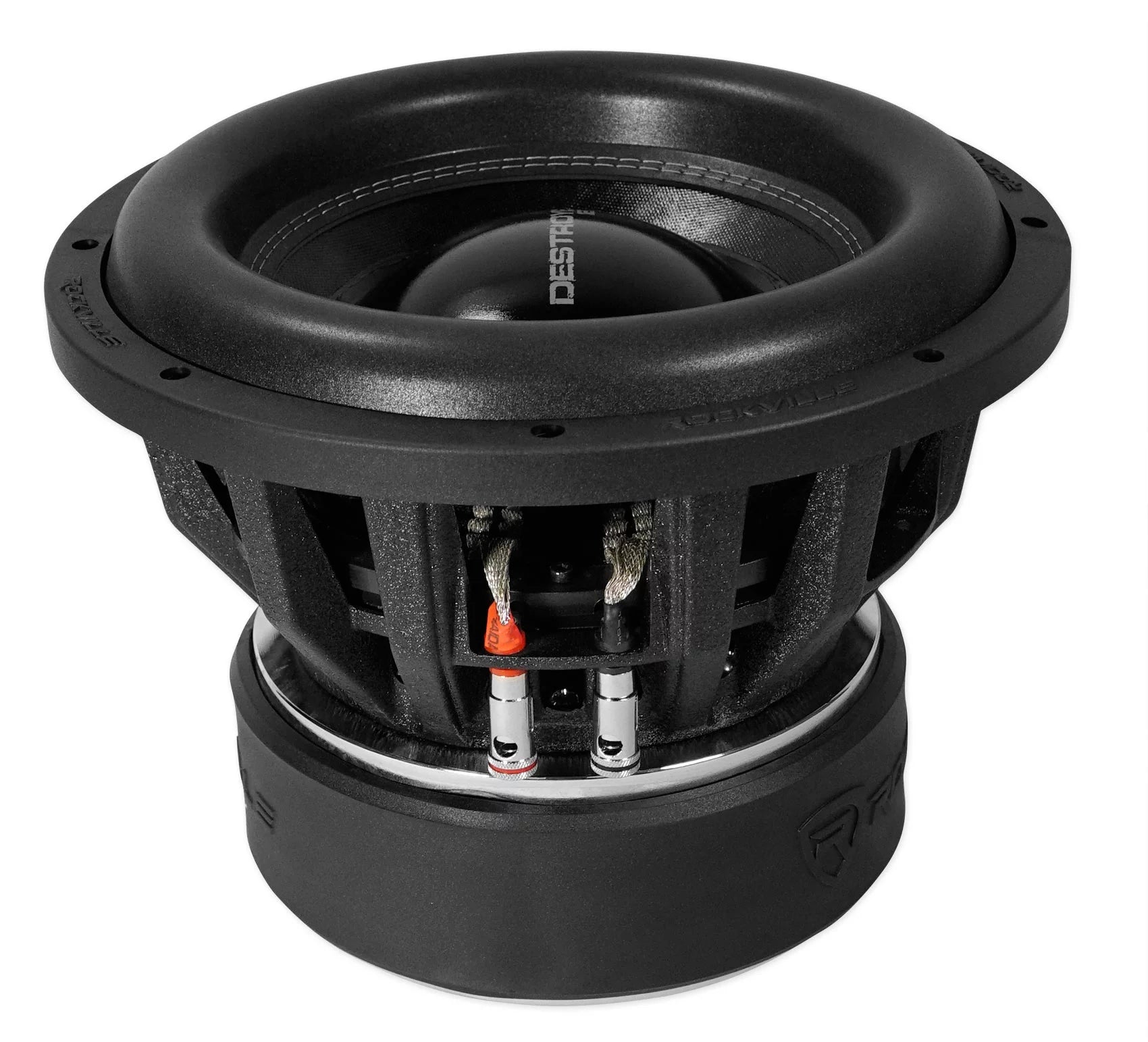 (2) Rockville Destroyer 12D1 12" Competition Car Subwoofers+Box+Mono Amplifier