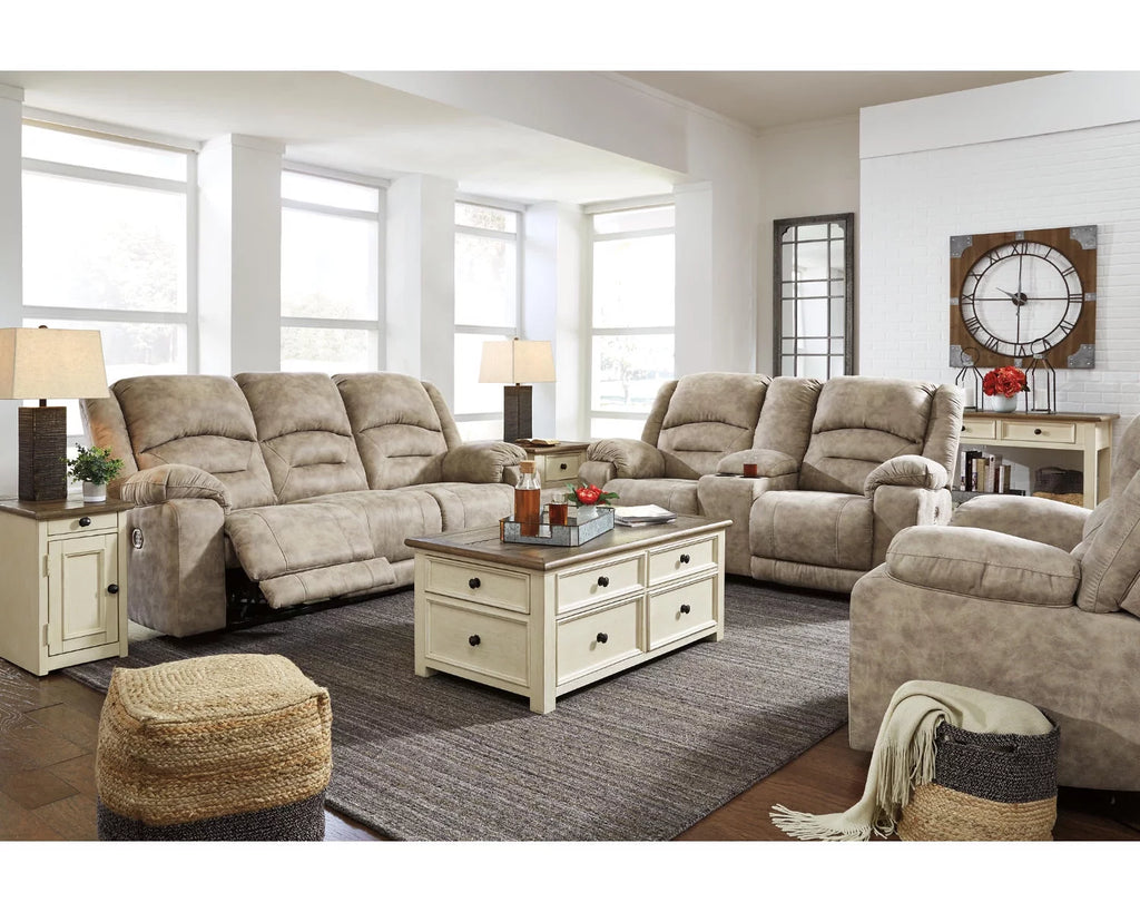 Signature Design by Ashley Casual Bolanburg Chairside End Table with USB Ports & Outlets  Two-tone