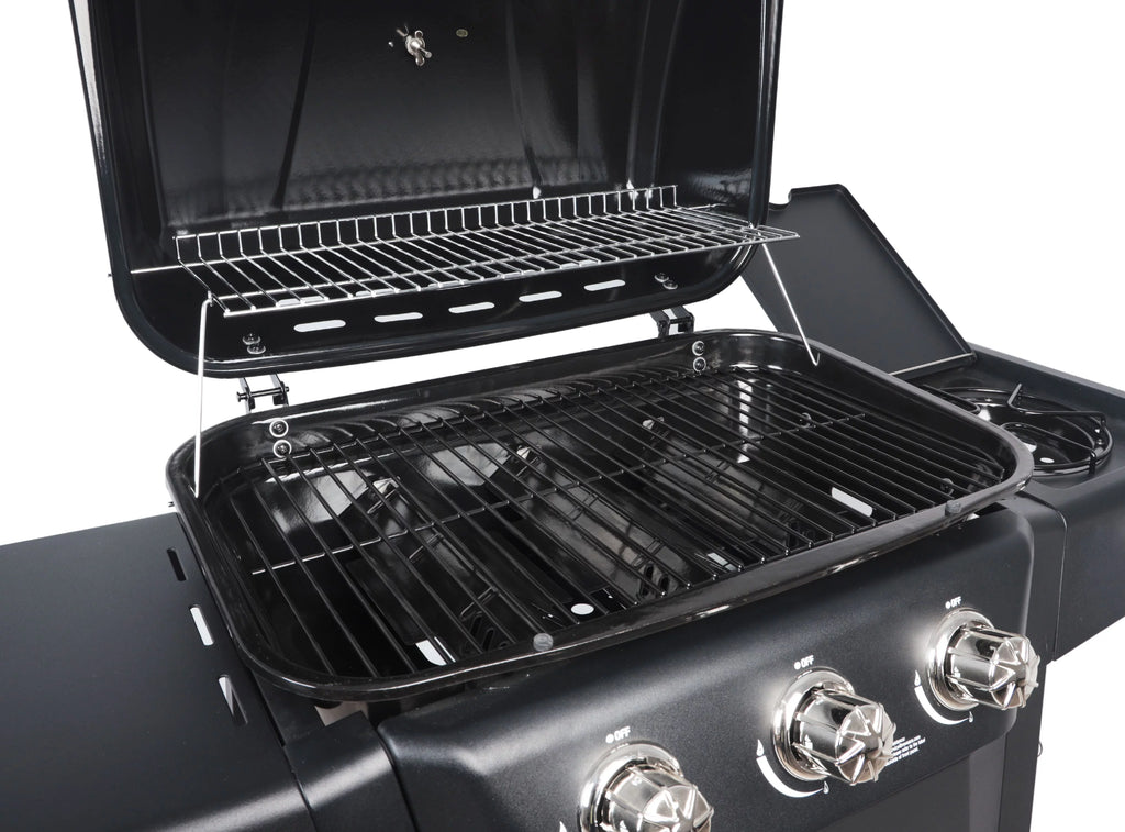 RevoAce 4 Burner Propane Gas Grill Including a Side Burner, Red Sedona, GBC1729WRS