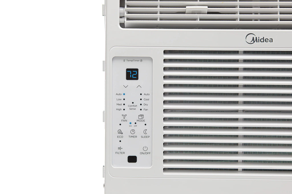 Midea 5,000 BTU 150 Sq Ft Window Air Conditioner with Remote, White, MAW05R1WWT