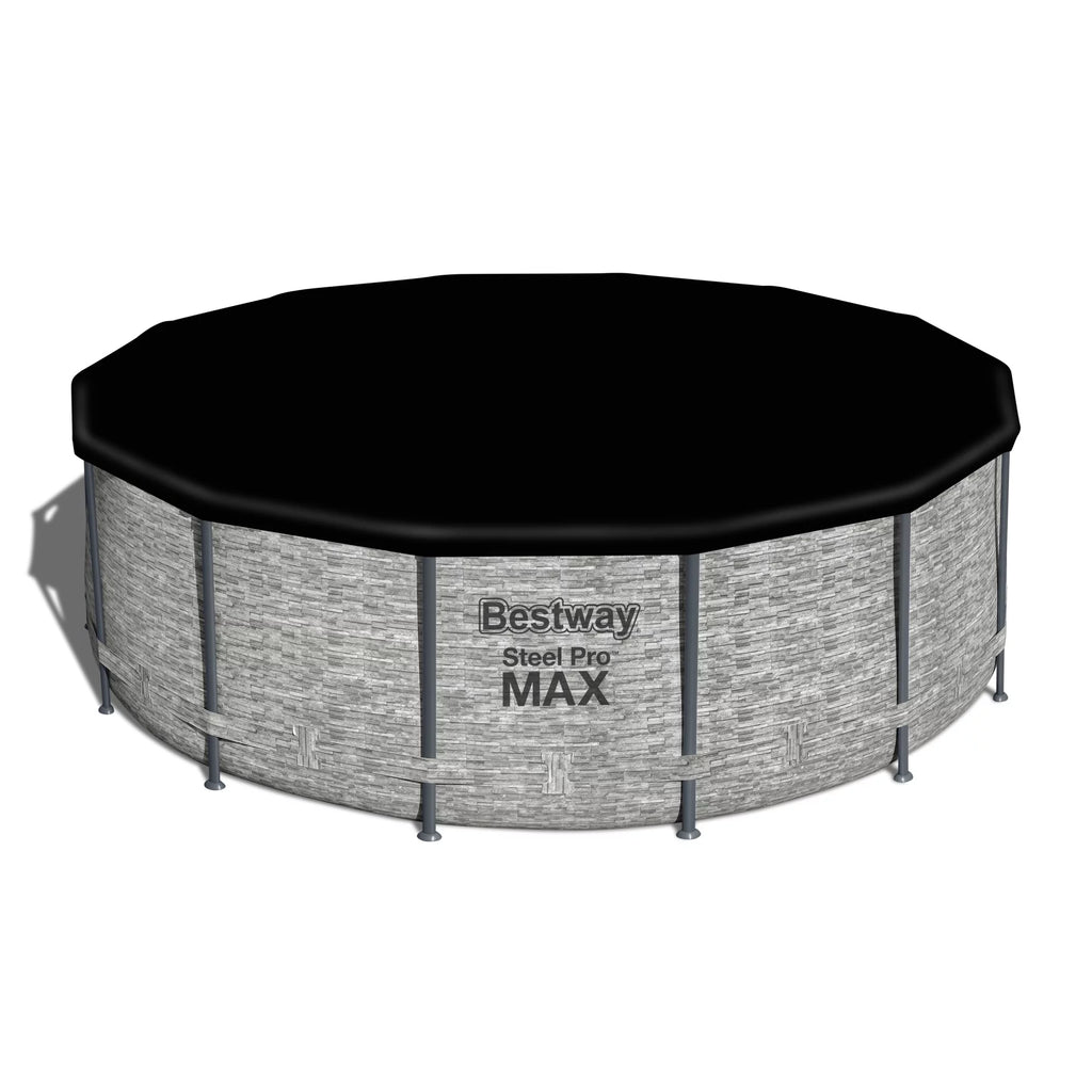 Bestway Steel Pro 15' x 48" Round Above Ground Outdoor Swimming Pool