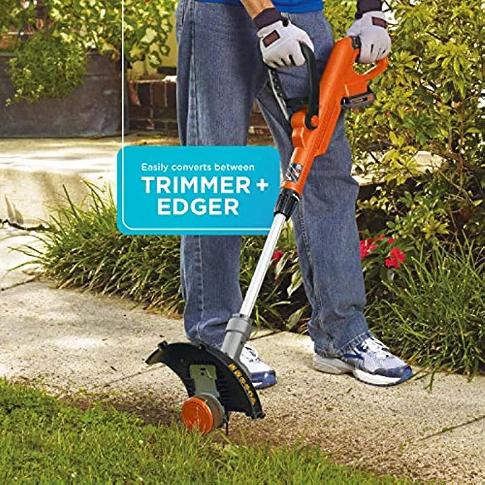 BLACK+DECKER 20V MAX* String Trimmer / Edger, 12-Inch (LST300)