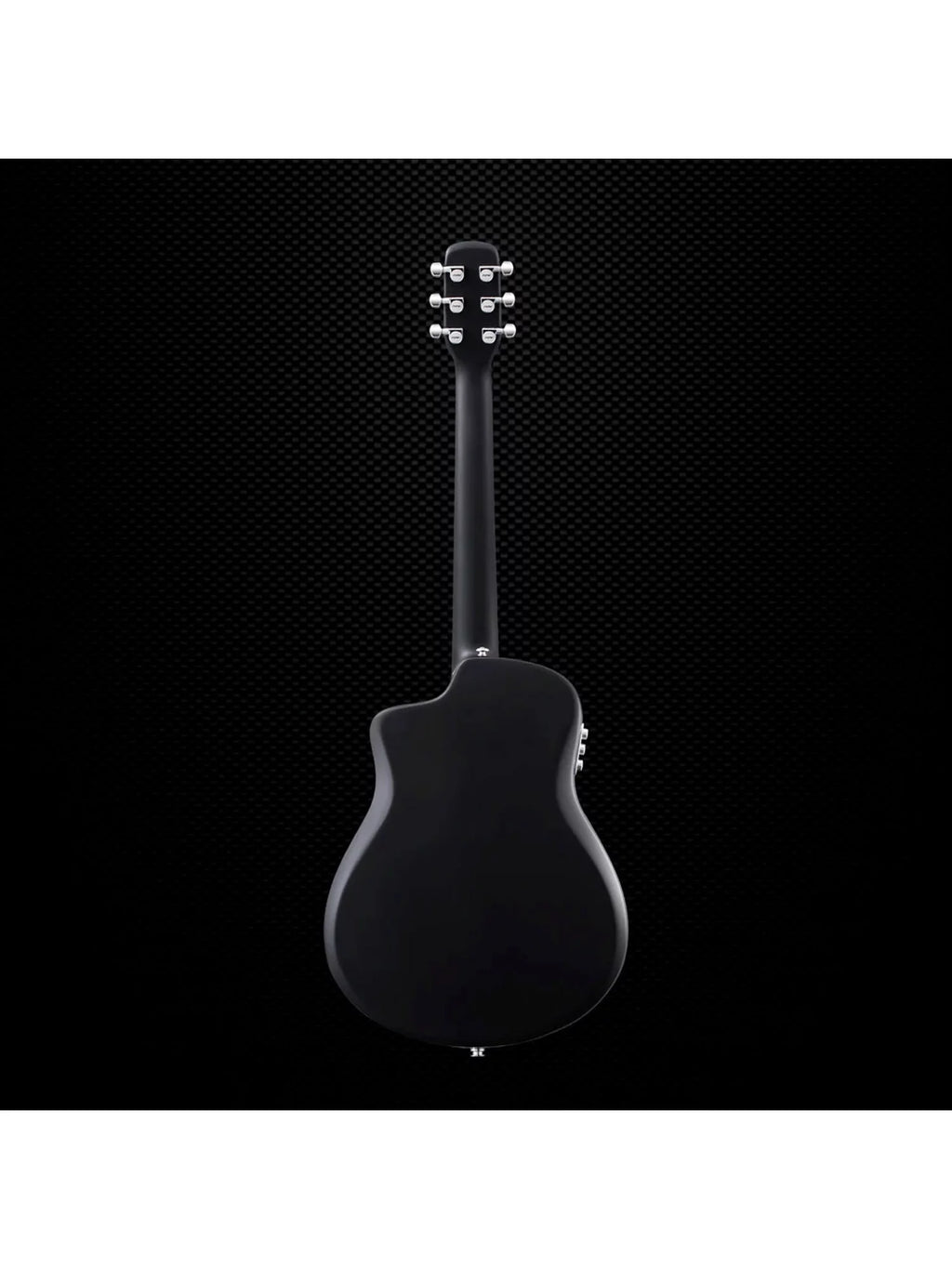 Joytar J2 PRO Carbon Fiber Acoustic Guitar 36 inch Black Satin with Pickup and Gig Bag