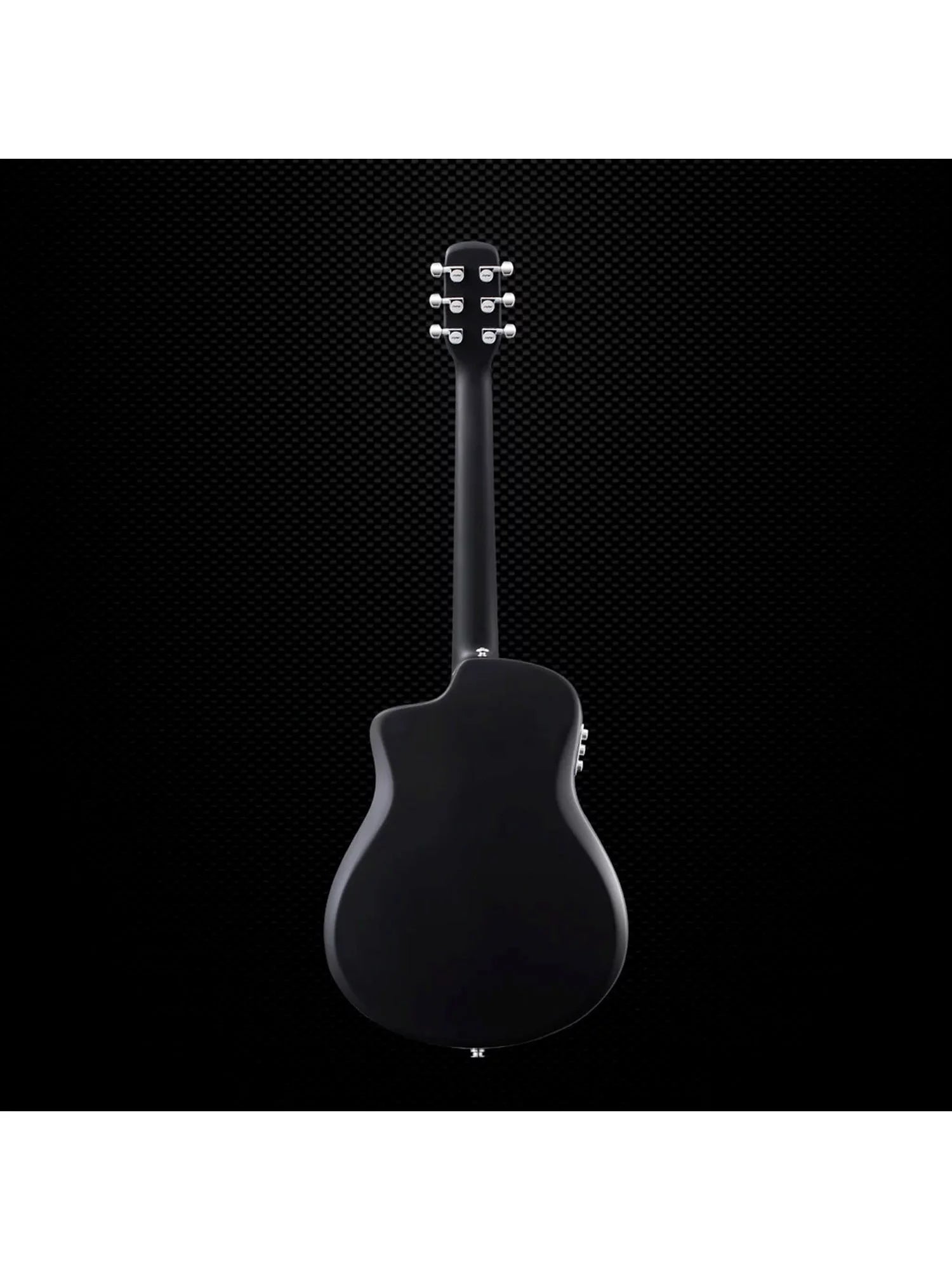 Joytar J2 PRO Carbon Fiber Acoustic Guitar 36 inch Black Satin with Pickup and Gig Bag
