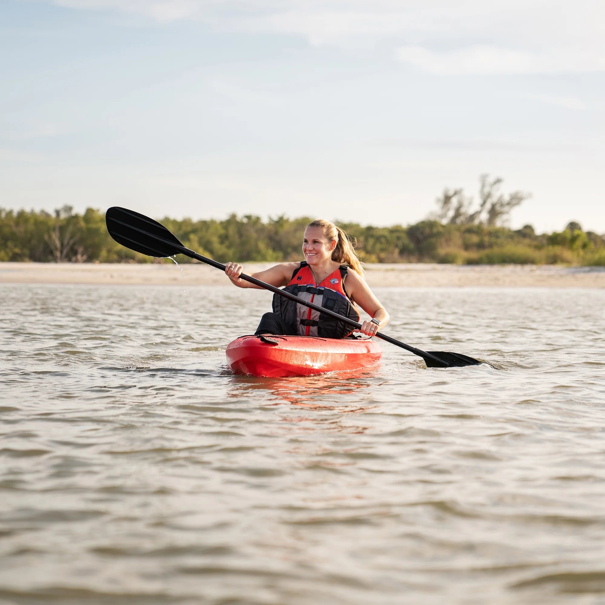 Lifetime Pacer 8 ft Sit-Inside Kayak, Fire Red (91036)
