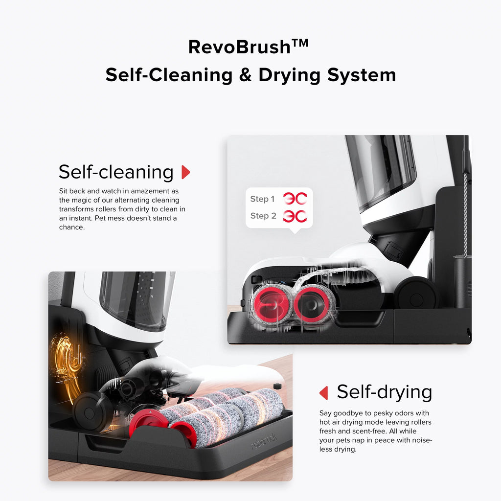 Roborock&reg; Dyad Pro Wet and Dry Vacuum Cleaner with multi-rollers, 17000Pa Suction, Self-Cleaning and Self-Drying