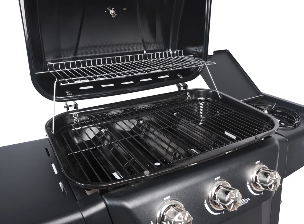RevoAce 4 Burner Propane Gas Grill Including a Side Burner, Red Sedona, GBC1729WRS