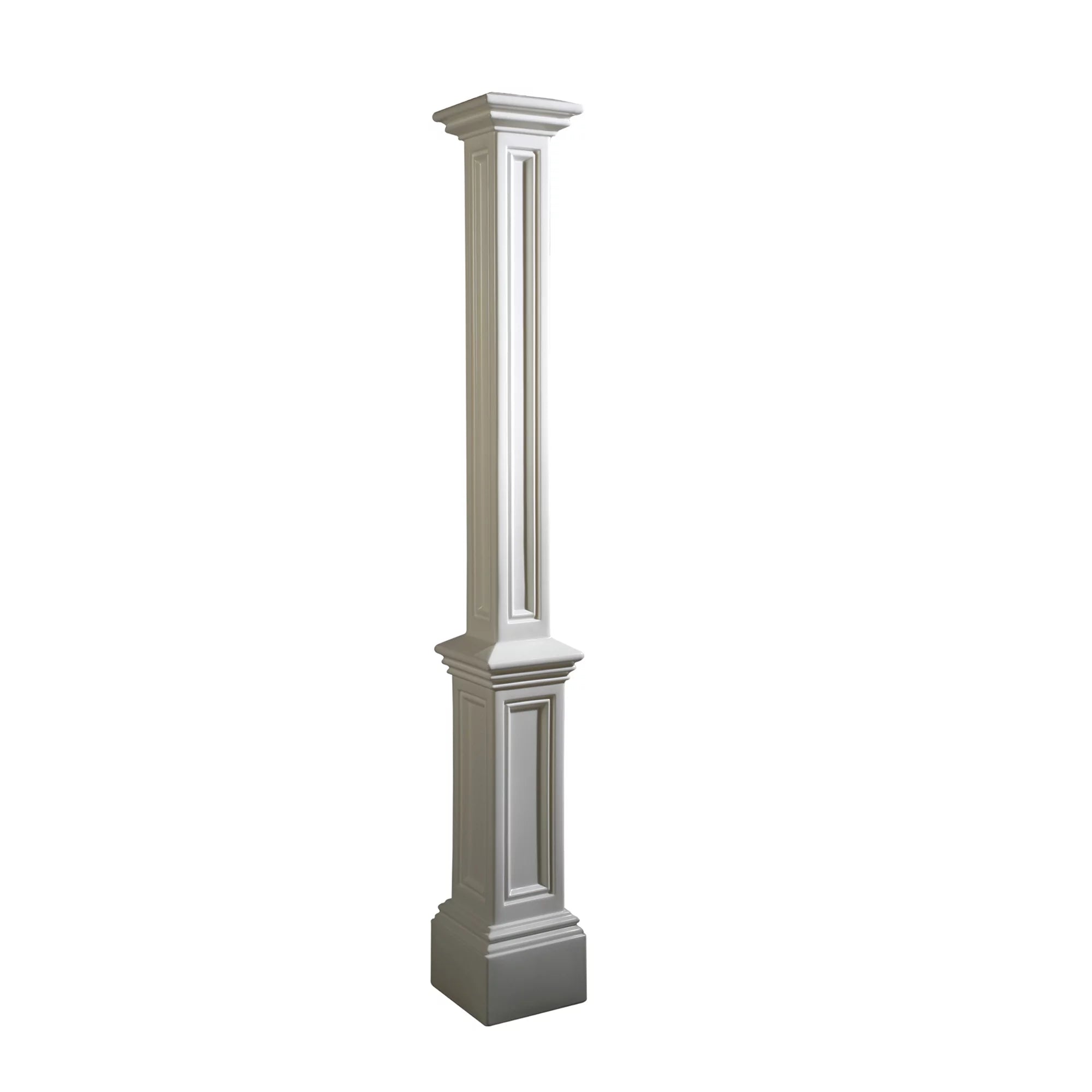 Mayne Signature Lamp Post - Decorative Post Only - Polyethylene - No Mount - White 5837W