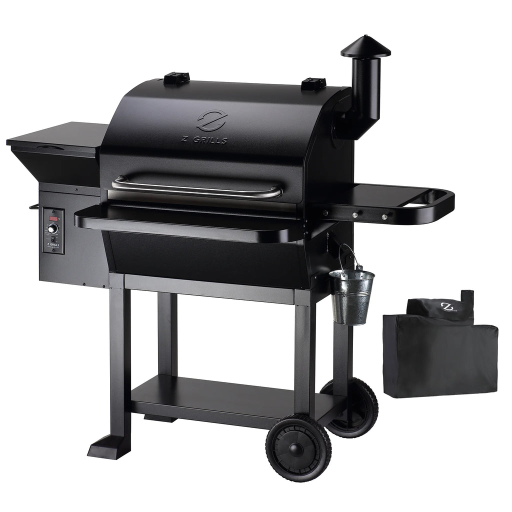 Z GRILLS ZPG-10002B 1060 sq. in. Wood Pellet Grill and Smoker 8-in-1 BBQ Black