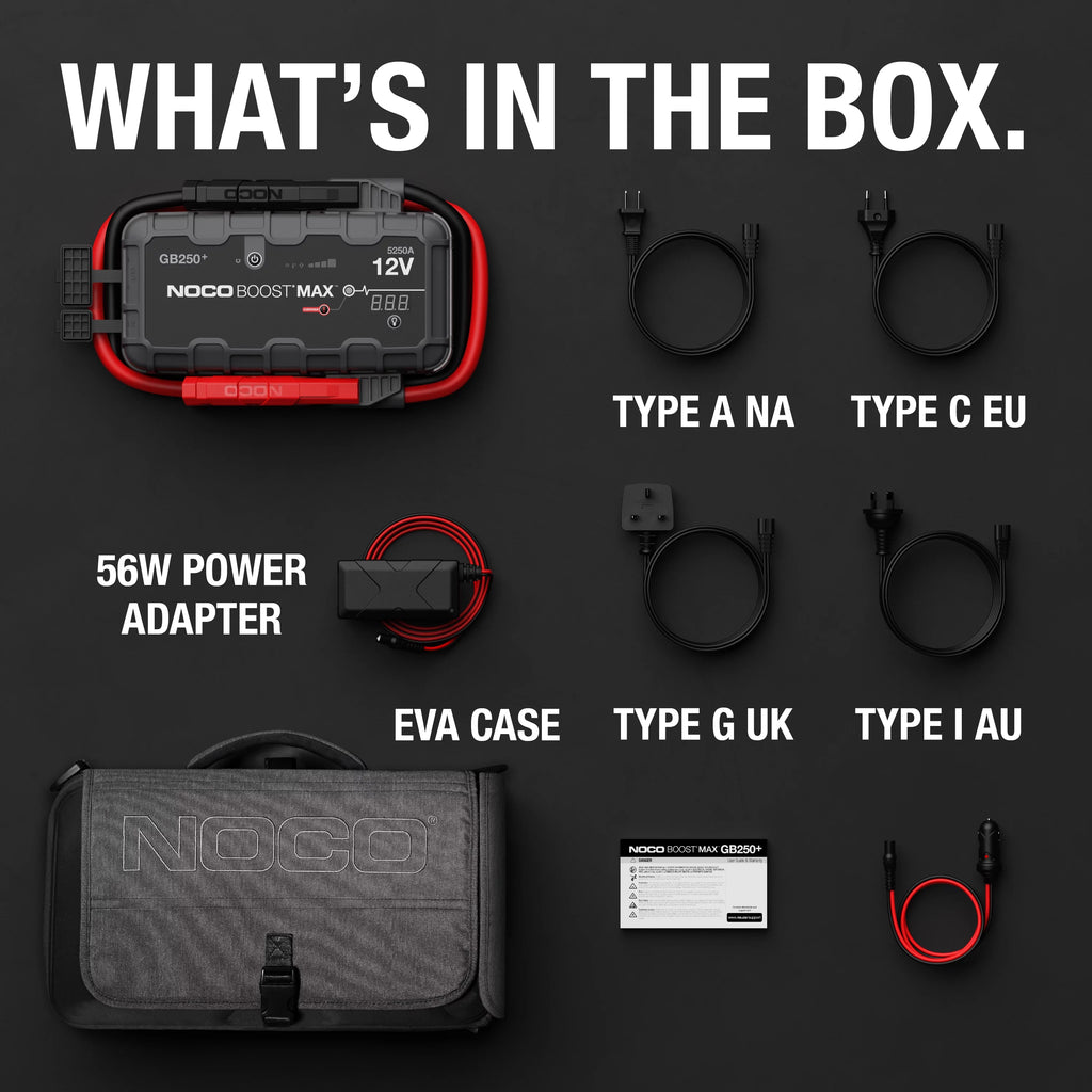 NOCO Boost Max GB250 5250A 12V UltraSafe Portable Lithium Jump Starter