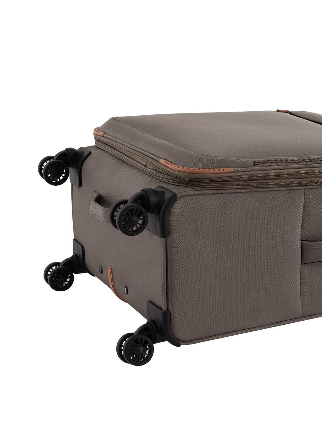Wrangler 5 pc Softside Spinner Travel Luggage Set, Khaki