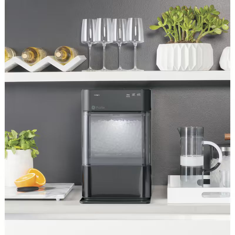 Profile Opal 24 lbs. Portable Nugget Ice Maker in Black Stainless WiFi Connected