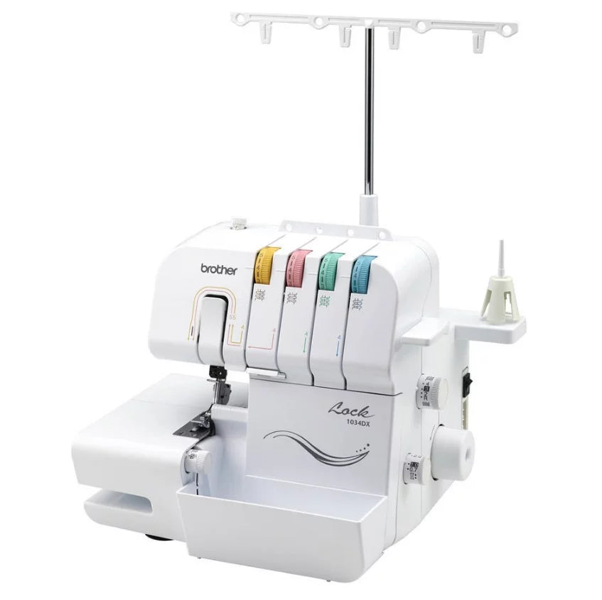 Brother 1034DX Easy-to-Use 3 or 4 Thread Serger with Color Coded Thread Guides