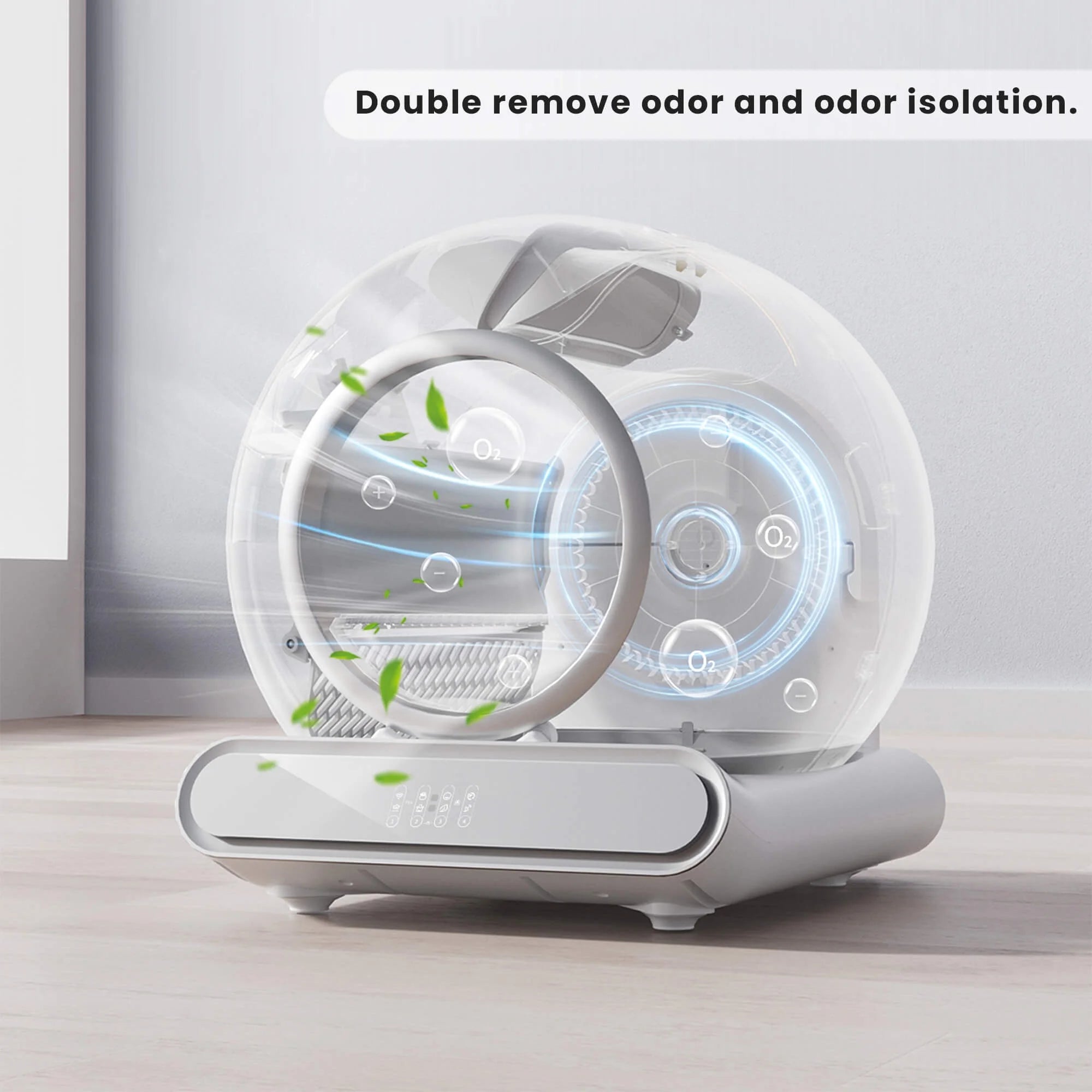 Next-Gen Intelligent Silent Automatic Self-Cleaning Litter Box | Smart Cat Litter Robot for 1-3 Cats Households | App Control