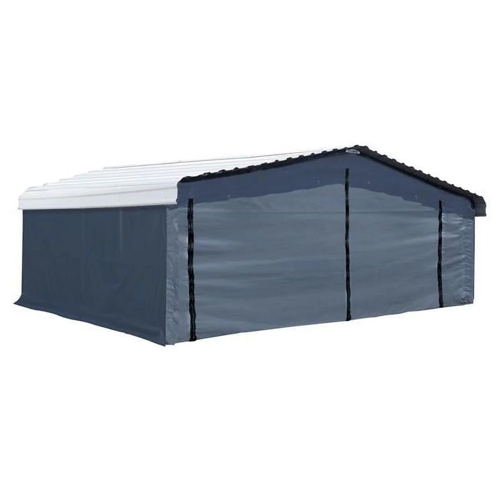 Arrow 10183 20 x 20 ft. Fabric Carport Enclosure Kit