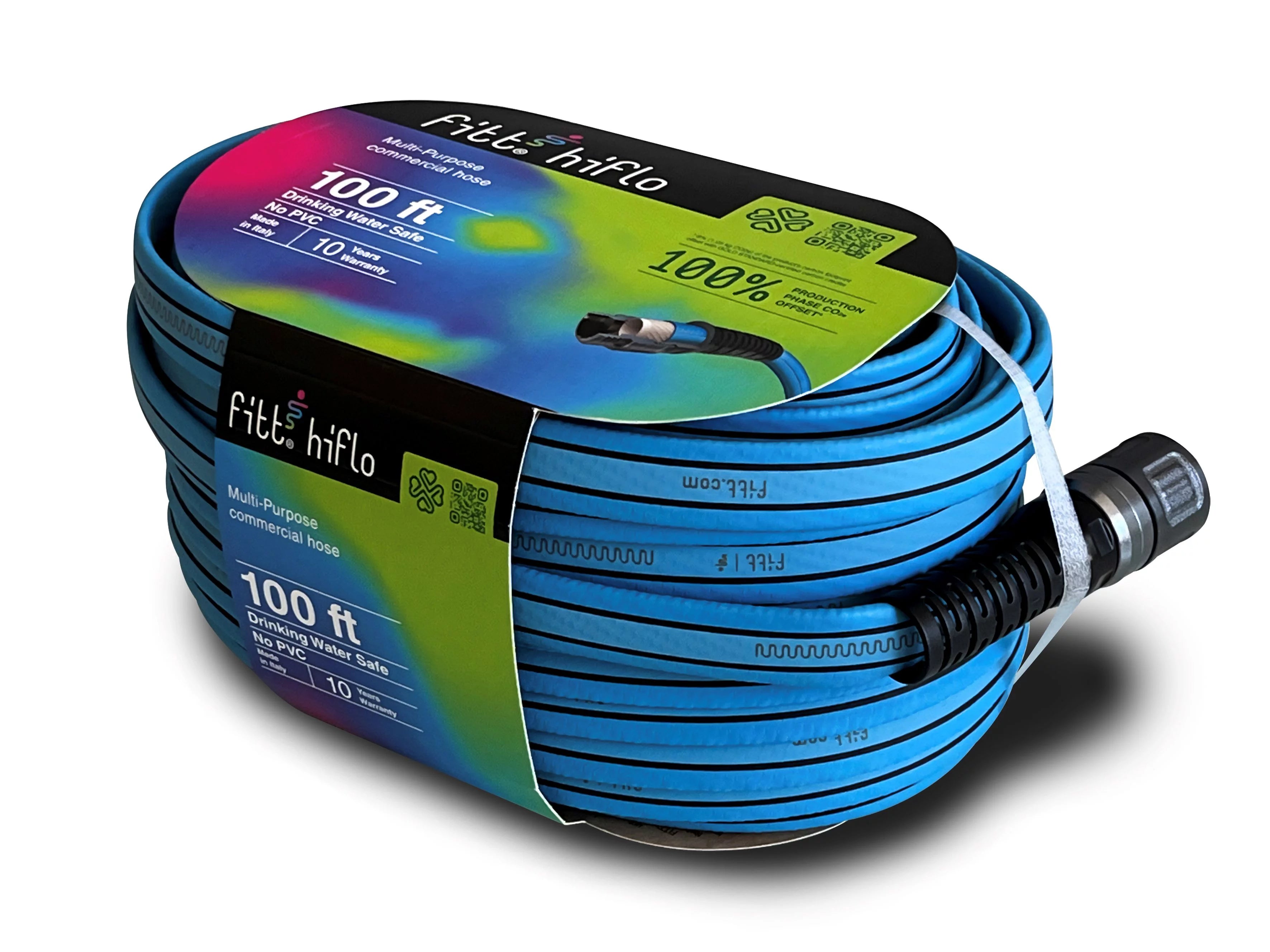 FITT HiFlo 100 ft. L Medium Duty Commercial Grade Lightweight Garden Hose