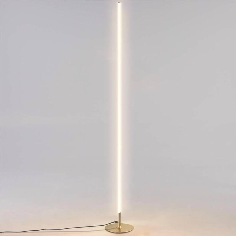 Iris 59.5 in. Gold LED Integrated Floor Lamp