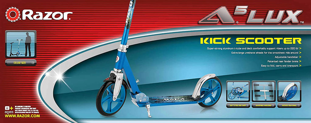 Razor A5 LUX Kick Scooter - Blue